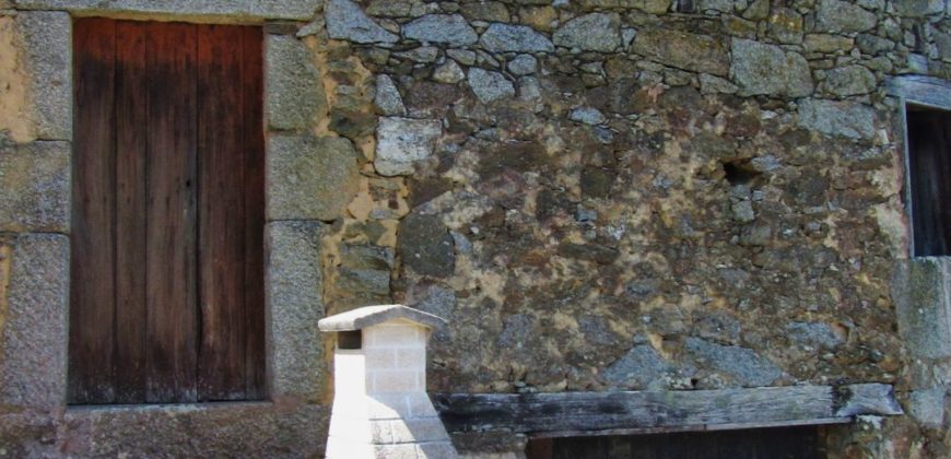 Casa de piedra a rehabilitar con viñedos en la ribera del río Miño