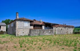 Historical stone-built house of Galician architecture