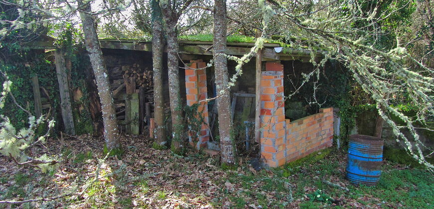 Rustic stone-built house to renovate with covered porch and land in Panton