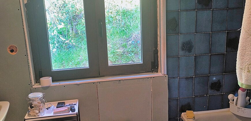 Casita rural con jardín ubicada en el cañón del río Sil