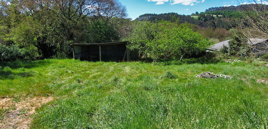 Bonita casa rústica de piedra con anexos y fincas en Palas de Rei
