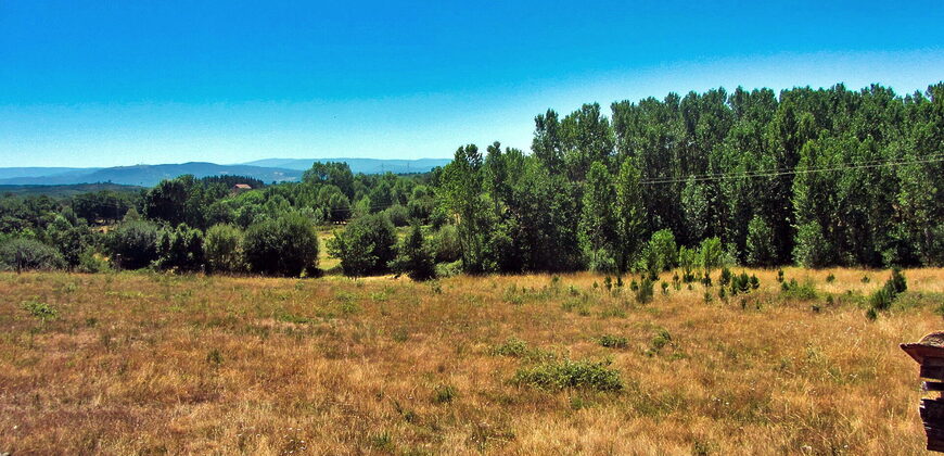 Rustic stone-built house to renovate with outbuildings and a large plot of land