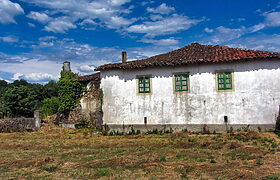 Old stone rectory house on the Camino de Invierno in Monforte de Lemos Old stone rectory house on the Camino de Invierno in Monforte de Lemos