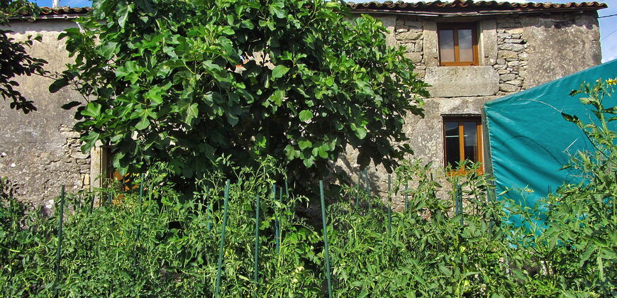 Stone-built house in habitable state with garden close to Monterroso